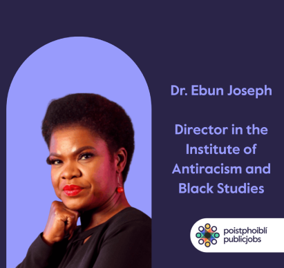 Dr Ebun Joseph joined publicjobs staff to discuss anti-racism in the workplace